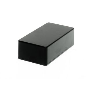 Valualumiinikotelo 1590N1 (125B) 121x66x40 - MUSTA