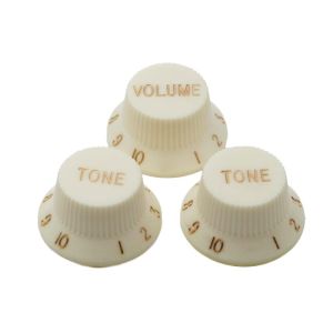 ST nuppisarja Vintage White 1 x volume 2 x tone GOLD printing