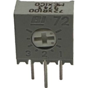 Cermet trimmeri 72X -sarjaa, säätö sivulta 100 ohm