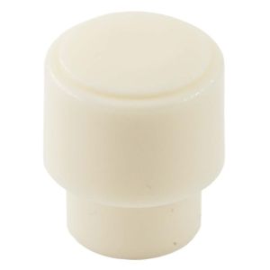 Mikrofonikytkimen barrel nuppi, aged white - tuumakoko 4.8 mm