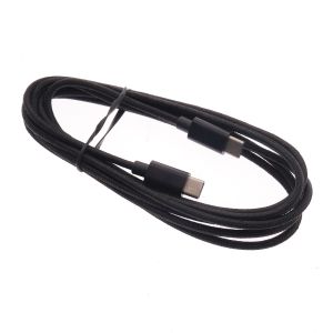 USB-C USB-C kaapeli - 200cm - kangaspäälysteinen - musta