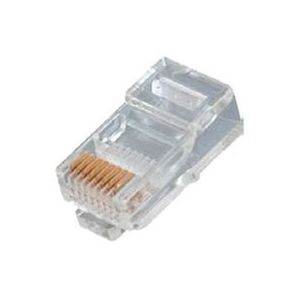 Modular liitin 8/8 (RJ-45) litteälle monisäikeiselle kaapelille ei suojaa
