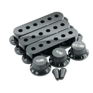 Strato mikrofonin kuori ja nuppi setti, black
