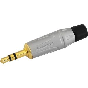 Stereoplugi Amphenol 3.5 mm kullattu metallia