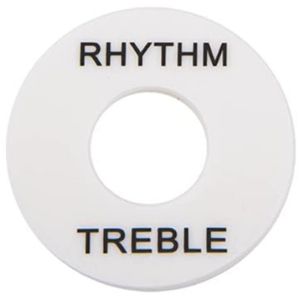 LP -tyylin kytkimen peitelevy BLUES34WH White musta teksti