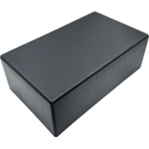 Laitekotelo musta muovia BOX 341B