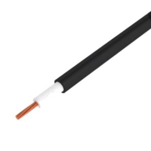 Monisäikeinen taipuisa tuplaeristeinen PVC mittajohto musta 1 mm²