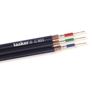 3 x 75ohm koaksiaali Tasker C803 audio ja videokäyttöön