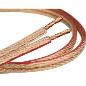 Kaiutinkaapeli läpinäkyvä (CCA) 2 x 0.35 mm²