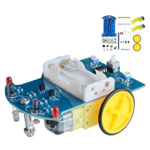 Viivaa seuraava robottiauto rakennussarja D2-1