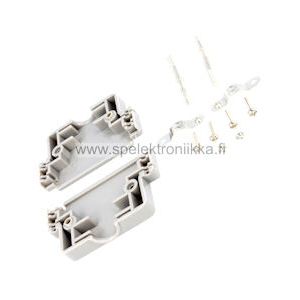 D -liitin kotelo sormiruuvit harmaa muovia 37 -napainen