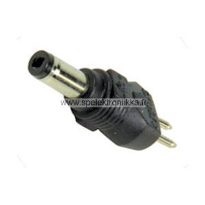 DC -liitinpää DC plugi 4.75 x 1.75 mm "litteä muoviosa"