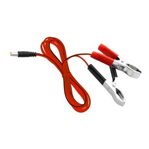 Virtajohto DC -pistoke 2.5/5.5 mm toisessa päässä kaapelipuristimet pit. n. 1.2m