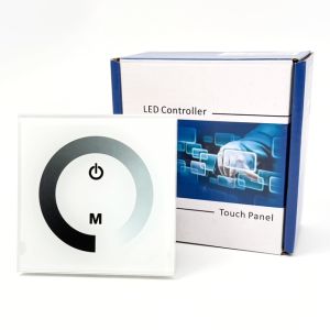 Yksivärisen 12V LED nauhan himmennin, seinäasennus, valkoinen