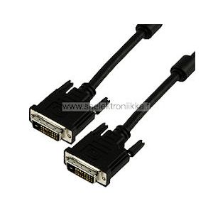 DVI -dual link kaapeli, uros / uros (24 + 1) n. 1.8 m