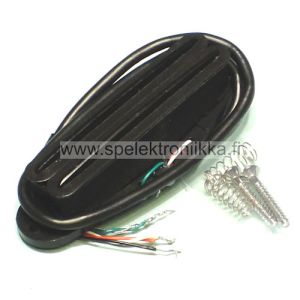 Hotrail mini Humbucker OL® OLMH-1601 black, singlemikin kokoinen