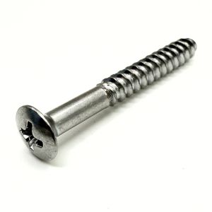 Ovaalikanta puuruuvi 4.5mm x 45mm kromi