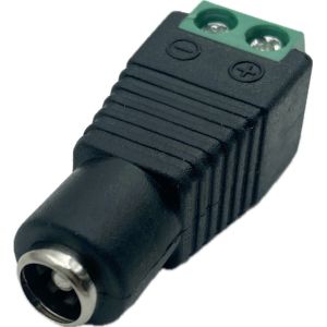 DC-liitin vastake 2.1mm / 5.5mm ruuviliitoksella