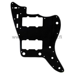 Jazzmaster tyylinen musta pleksi Black 3-Ply Pickguard for Jazzmaster