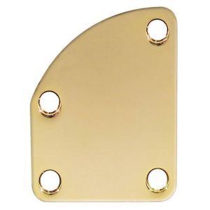 Kaulan kiinnityslevy, kaareva kulma, kulta, 64,5 x 51,4 mm