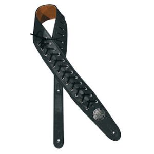 Kitarahihna, Gaucho GST-360-BK, musta, mustalla punoksella