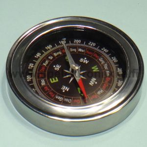 Kompassdiameter 75 mm med metallkåpa