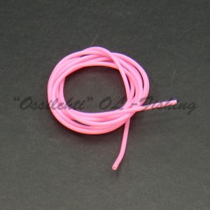 Kumiletku Flu Light Pink silikoniletku korvike n. 1m kieppi sisä 0.5mm ulko 2 mm TFH™
