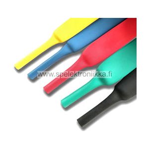 Kutistemuovi 9.5 mm 2:1 kirkas (läpinäkyvä) 1m ei liimaa