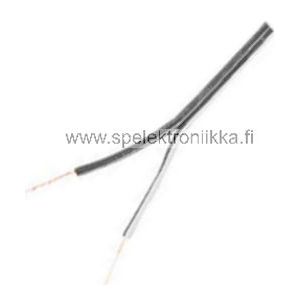 Kytkentäjohto asennusjohto kaiutinjohto musta / valkoinen monisäikeinen 2 x 0.14mm²