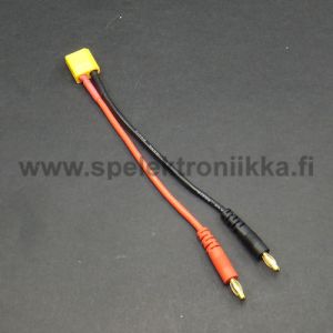 Latausjohto XT-60 uros 4 mm banaanijohdoilla pituus n. 150 mm
