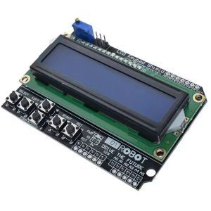 LCD 2x16 shield, kuusi näppäintä, Arduino Uno yhteensopiva