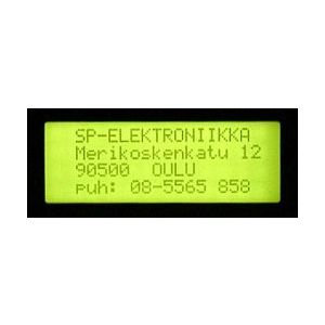 LCD -näyttö M204-1A2 taustavalo 4x20 merkkinen