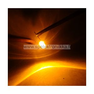 Superkirkas LED 5mm Deep Amber typ. 18000 mcd