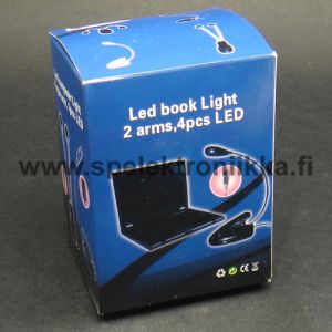 LED Läppärivalo Nuottivalo kaksikaulainen klepsillä MALLI 4