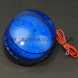 LED vilkku strobovalo sininen LED majakka 12V / n. 120 mA kiinnitys kahdella ruuvilla