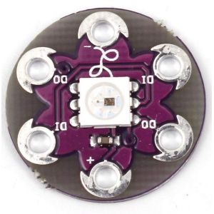 LilyPad Pixel LED WS2812 käyttö e-tekstiilit