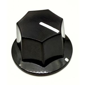 JB -tyylinen potikannuppi, musta, ruuvikiinnitteinen, bakeliitti - JBNUPMEDIUM