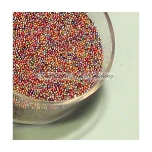 Mikrolasikuula mm. värikoukkuihin Rainbow Mix 0.4 - 0.7 mm 20g