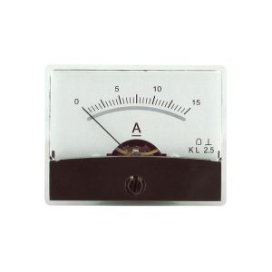 Analoginen taulumittari / paneelimittari peilillä, alue 0 - 15ADC