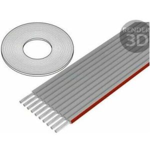 Nauhakaapeli r. 1.27mm , 10-napainen, 30.5m rulla