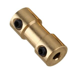 Messinkinen akselikytkin 2mm - 3mm