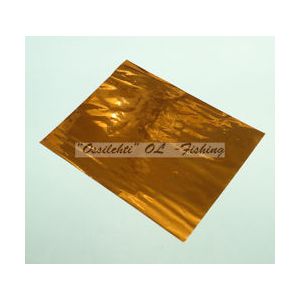 Oranssikupari metallinhohtoinen ohut muovifolio n. 180 x 220mm