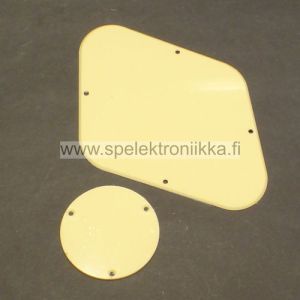 Peitelevysetti potikoille ja kytkimelle LP ivory (cream) 1PLY