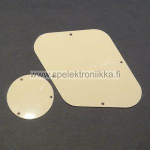 Peitelevysetti potikoille ja kytkimelle LP ivory (cream) 1PLY