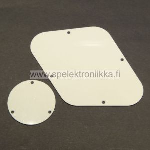 Peitelevysetti potikoille ja kytkimelle LP vintage white 3PLY VW/BLK/VW