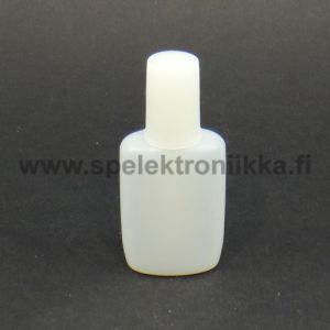 Muovipullo HDPE 20ml pensselillä muotoilu kuten pikaliimapulloilla
