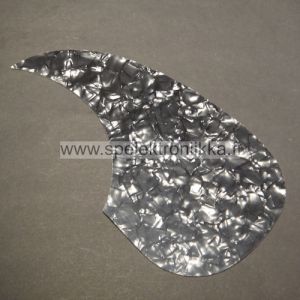 Pickguard pleksi teardrop pearl dark gray steeldust liimapinta PG100PB