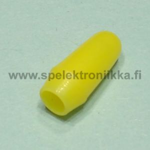 Pienoisvipukytkimen värillinen muovihattu Keltainen