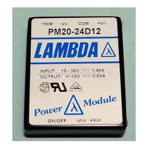 PM20-48D12 Lambda DC/DC converter +/- 12VDC out