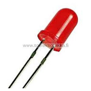 Punainen 5 mm LED diffusoitu low current